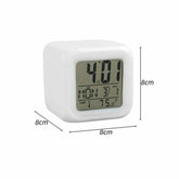 7 Colour Changing LED Digital Alarm Clock with Date, Time.